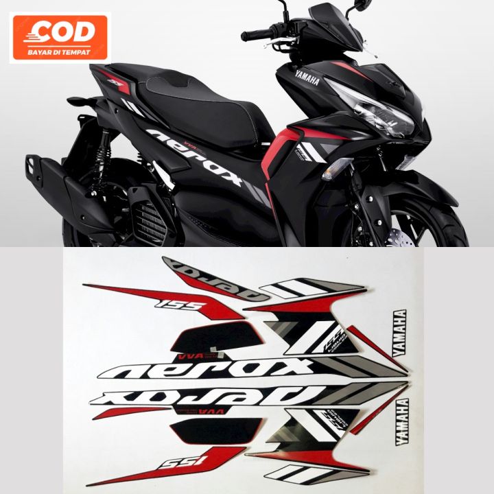 Striping Stiker Polet Body Lis Les Motor Yamaha Aerox