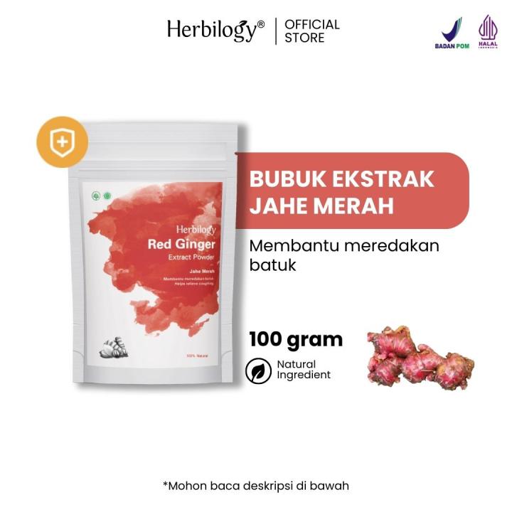 Herbilogy Red Ginger Jahe Merah Extract Powder 100g Lazada Indonesia