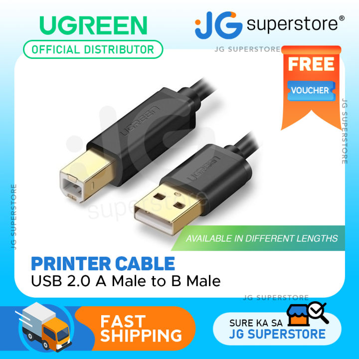 Ugreen Usb A Male To B Male Gold Plated Printer Cable Mbps