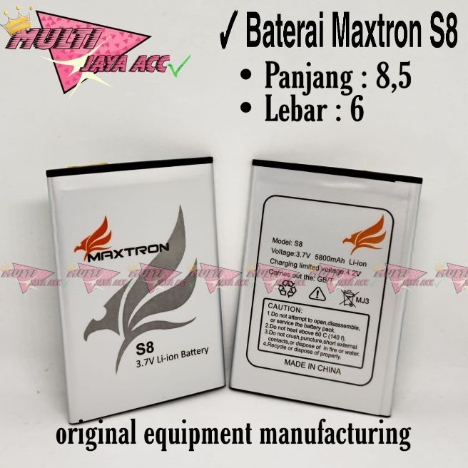 Baterai Maxtron S Panjang Lebar Battery Hp Packing Bubble Wrap