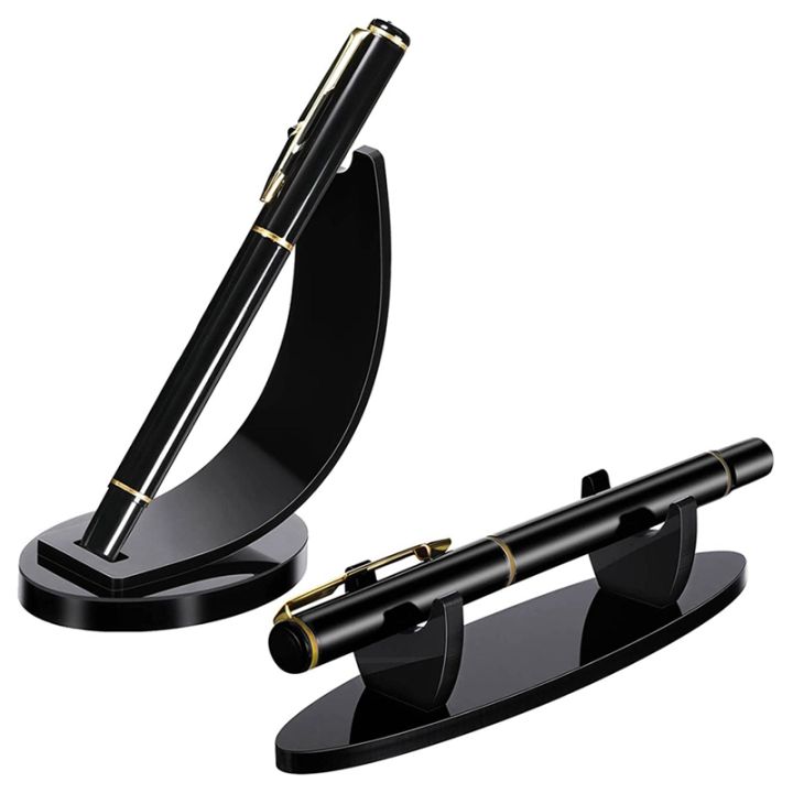 2 Pieces Acrylic Pen Holder Display Stand Pencil Display Holder