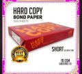 500 SHEETS 1 WHOLE Ream Hard Copy Bond Paper Short Bond Paper Size