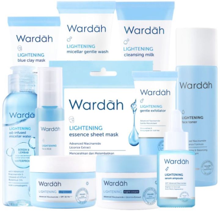 Wardah Lightening Paket Lengkap Paket Wardah Lightening Series