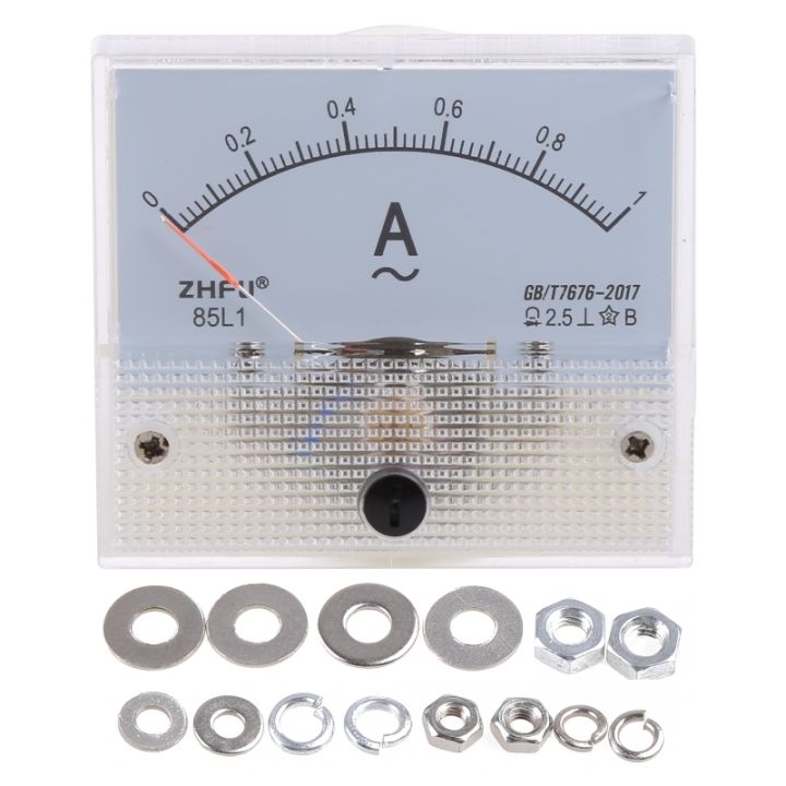 1pc 85L1 AC Panel Meter Analog Panel Ammeter Dial Current Gauge Pointer