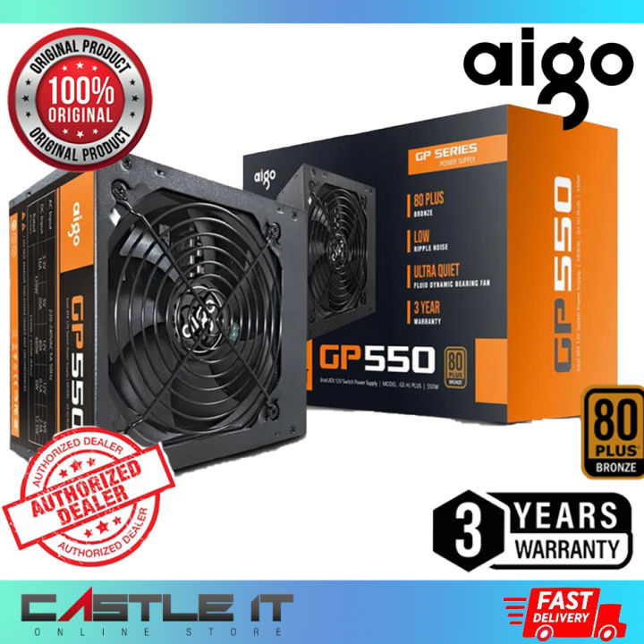 Aigo GP550 GP650 GP750 550W 650W 750W 80PLUS Bronze Power Supply