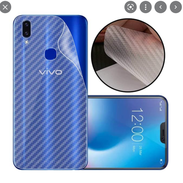 Skin Carbon Vivo V Garskin Carbon D Stiker Back Film Violette