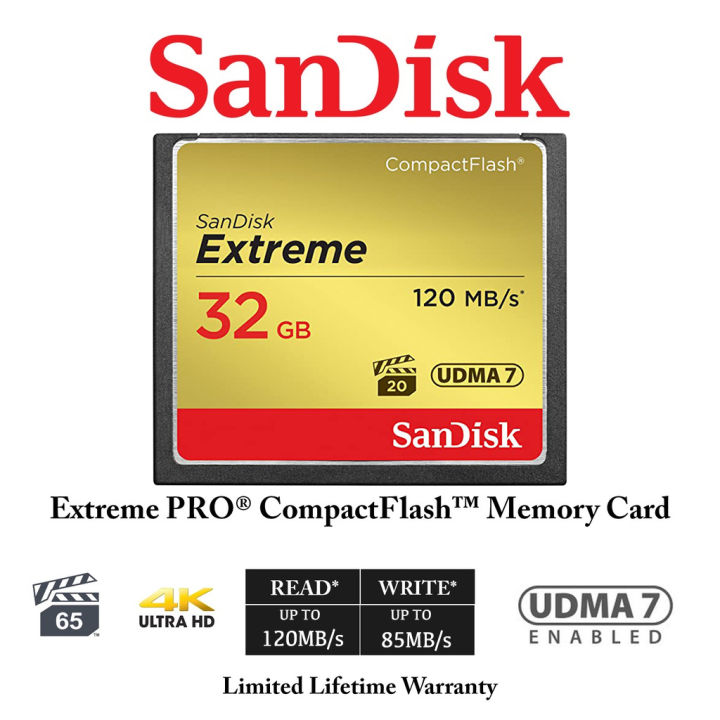 Sandisk Extreme Gb Gb Compactflash Vpg Udma Up To Mb S