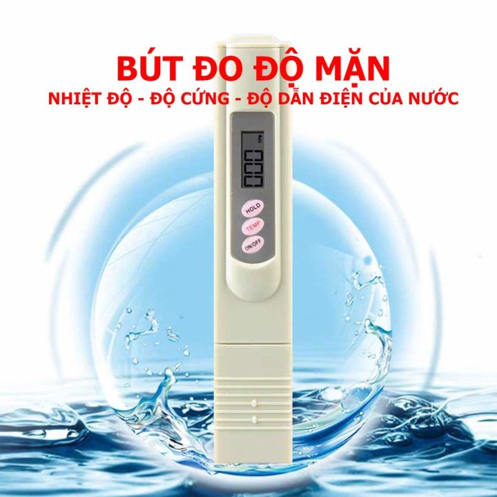 Bút đo kiểm tra nước TDS Độ mặn Đơn vị ppm Bút thử nước sạch Kết hợp