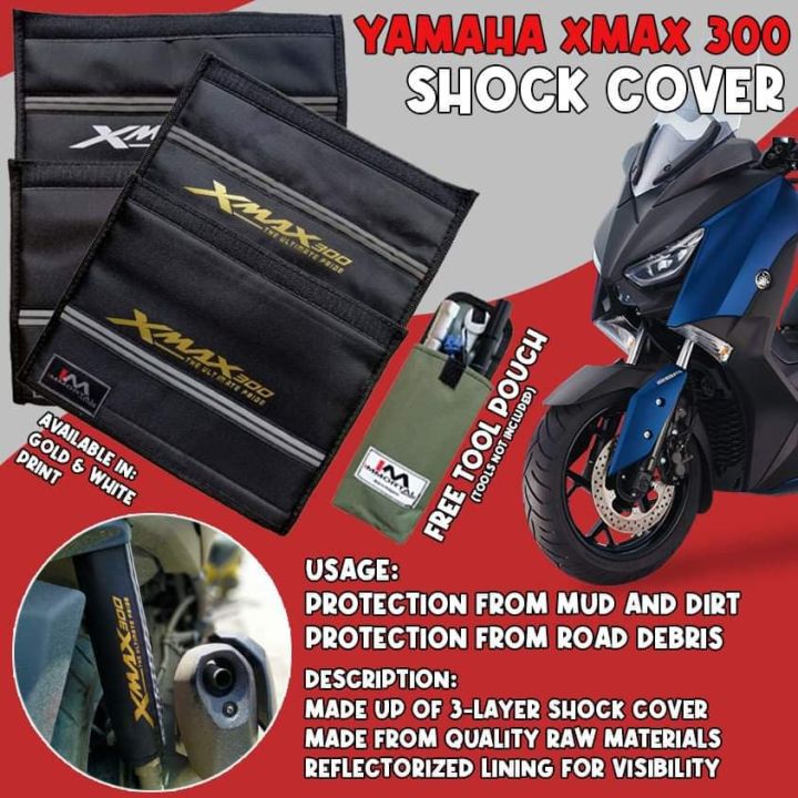 Xmax Shock Cover Pair With Free Tool Pouch Van Moto Lazada Ph