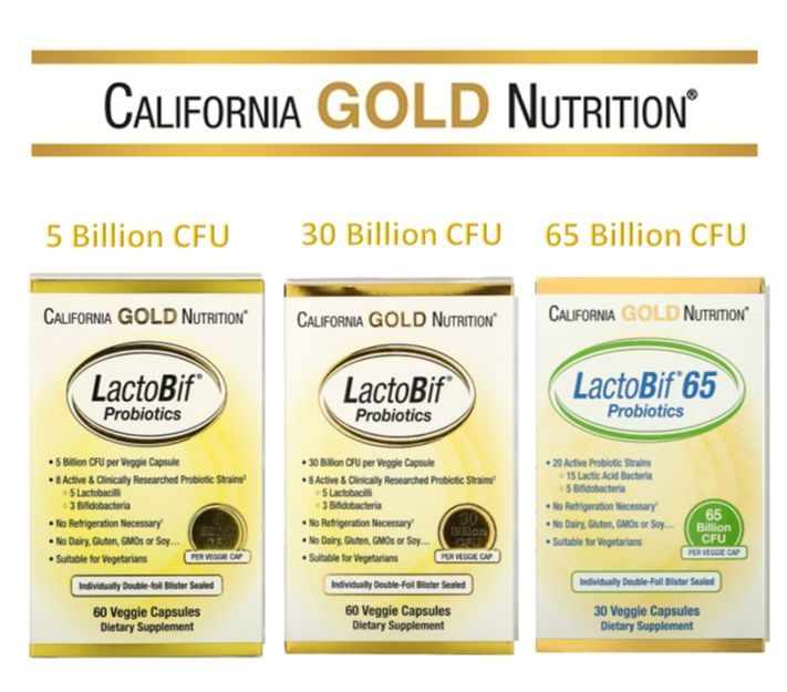 California Gold Nutrition Lactobif Probiotics Billion Billion