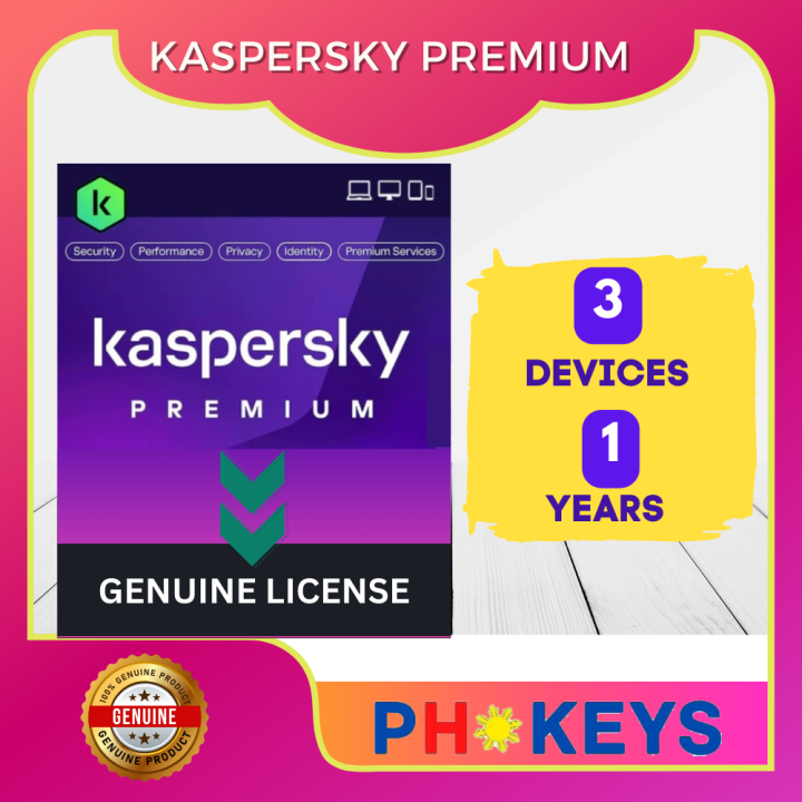 Kaspersky Premium Devices Year Genuine License Key Lazada Ph