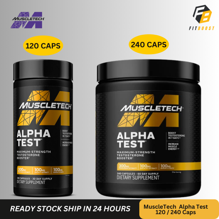 Muscletech Alpha Test Maximum Strength Test Booster Caps