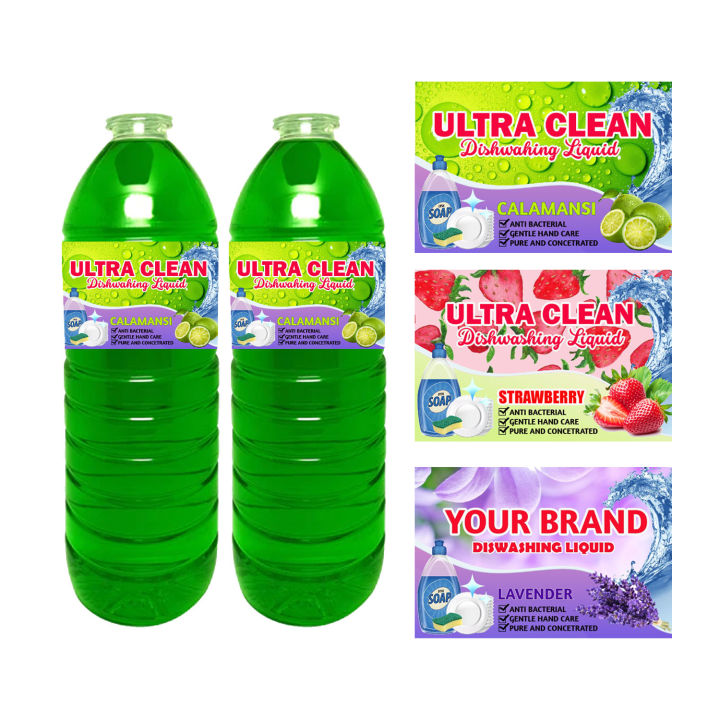 Sticker Label For Dishwashing Liquid Pcs Lazada Ph