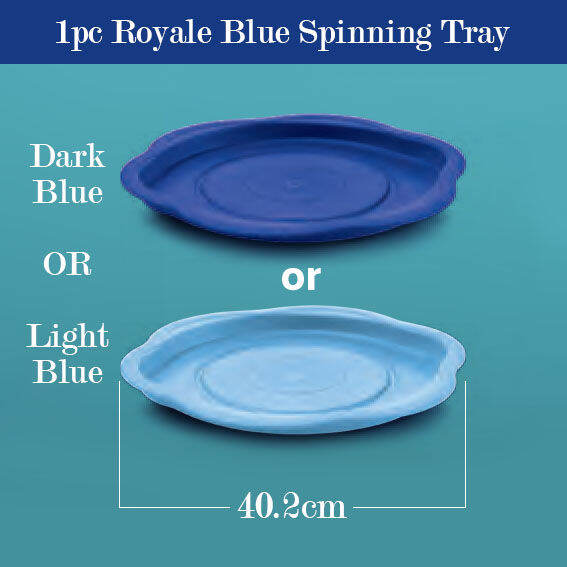 Authentic Tupperware Royale Blue Spinning Tray Pc Limited