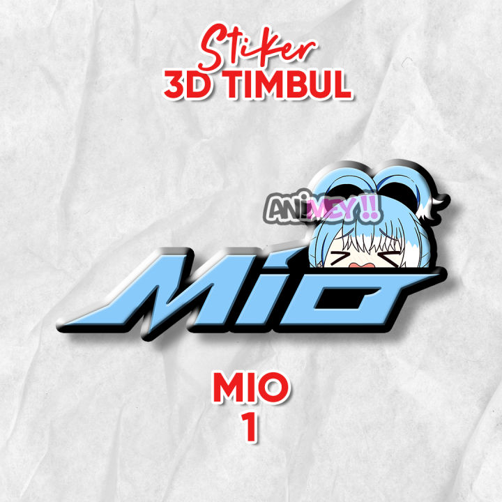 Stiker Emblem D Timbul Kobo Kanaeru Logo Mio Stiker Anime Resin