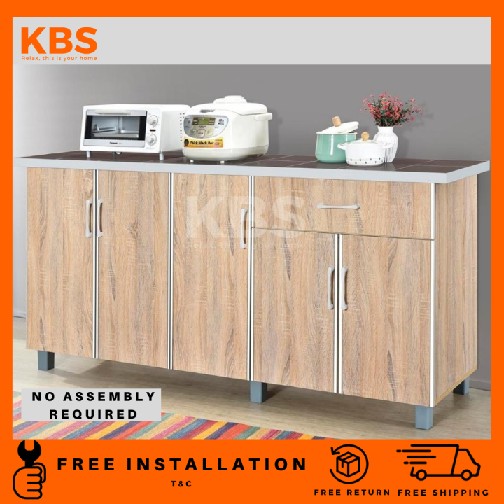 FREE Installation Shipping KBS Nataria 6ft XL Saiz Low Kitchen