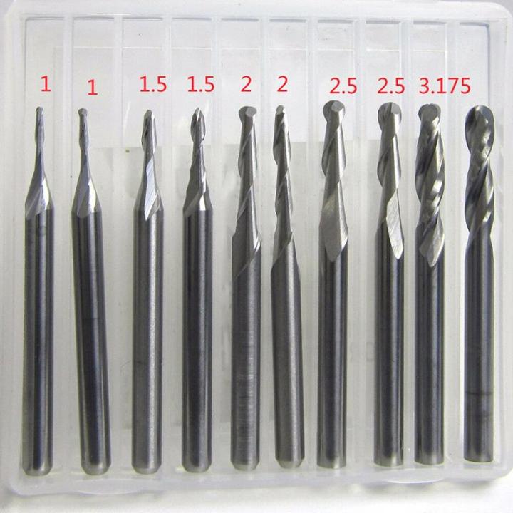 Toolstar Pcs Mm Flutes Carbide Ball Nose End Mill Mm