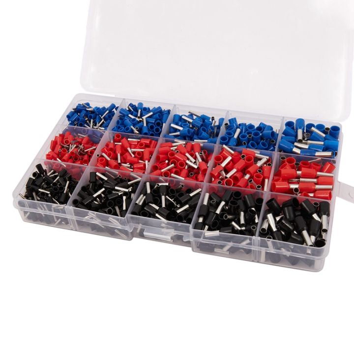 1065pcs Set 3 Colors 22 12AWG Wire Copper Crimp Connector Insulated