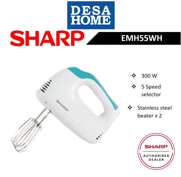 SHARP EMH55WH 300W HAND MIXER EMH55WH Lazada