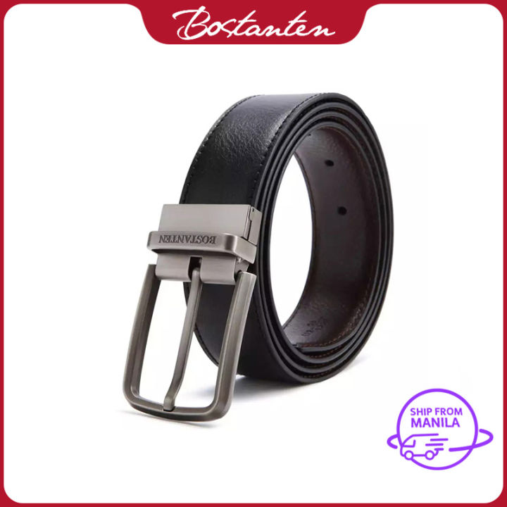 BOSTANTEN Genuine Leather Reversible Dress Leather Belts For Men With