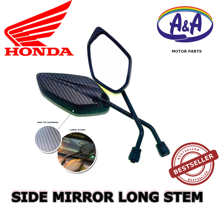 Honda Click I Motorcycle Carbon Long Stem Side Mirror Cod Lazada Ph