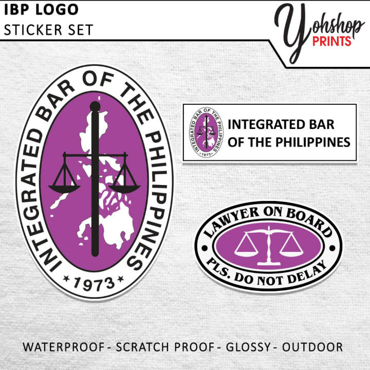 Ibp Lawyer Logo Sticker Waterproof Vinyl Decal Lazada Ph