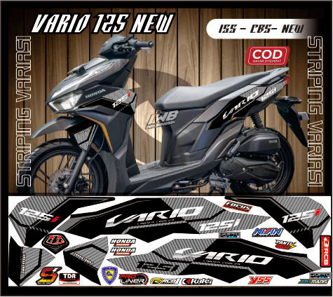 Jual STRIPING TRANSPARAN VARIO GEN 2 125 LED NEW 2023 COSTUM SIMPEL FON