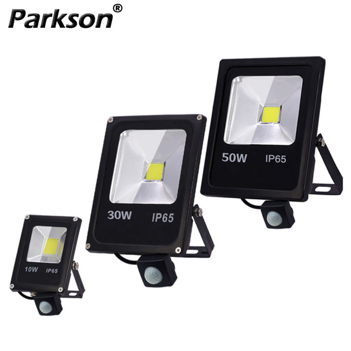 Motion Sensor Led Flood Light 220V 50W 30W 10W Outdoor LED Spotlight