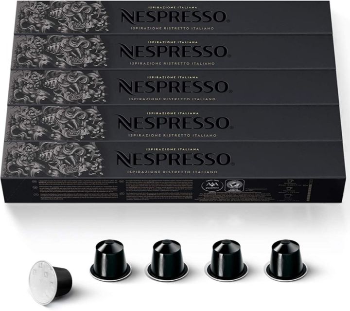 Nespresso Ristretto Italiano Ground Coffee Capsule เนสเพรสโซ รสเทรสโต