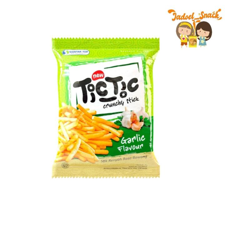 Tic Tic Crunchy Stick Rasa Bawang Orignal 25 Gr By Jadoel Snack