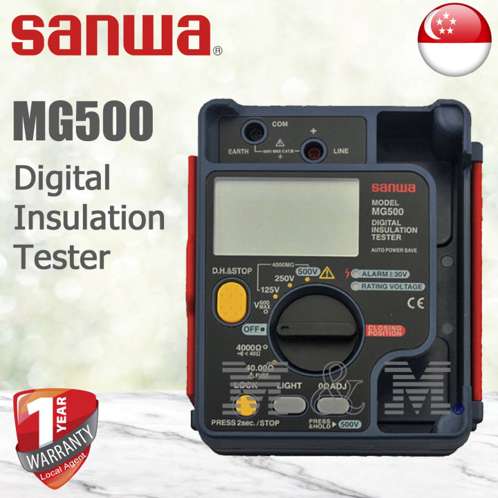 Sanwa Insulation Tester MG500 Lazada Singapore