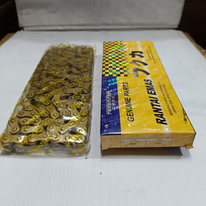 RANTAI GOLD RANTE EMAS RANTAI EMAS 428H 140L FUKUKAWA ORIGINAL Lazada