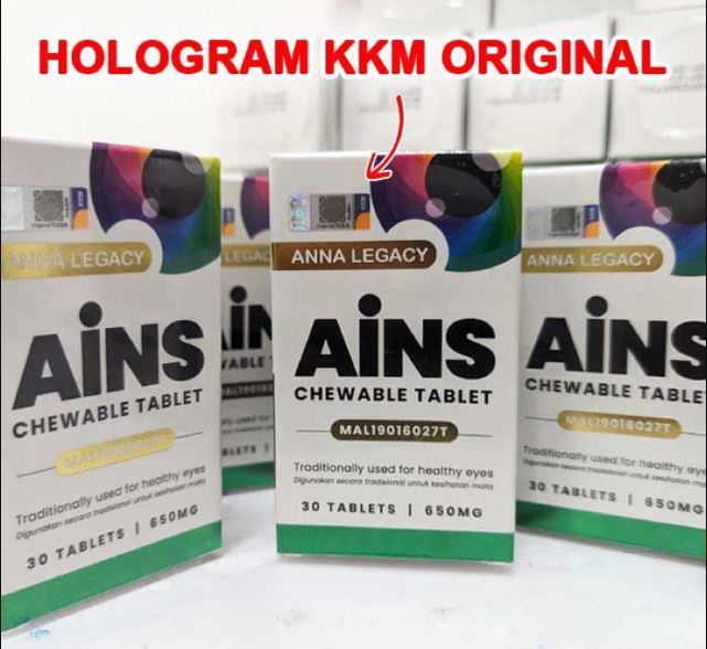 2024 Ains Ains Original Eye Care Vitamin Rabun Lulus KKM Dijamin