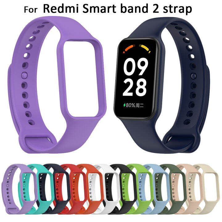 For Redmi Smart Band 2 Strap Silicone Soft Case Frame Strap Set 2023