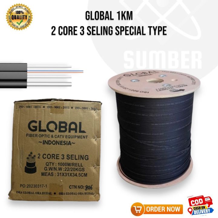 Kabel Fo Core Seling Km Special Type Drope Core Cable Fiber Optik