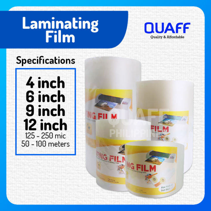 125micron 250micron QUAFF Hot Process Laminating Film Roll 4inches