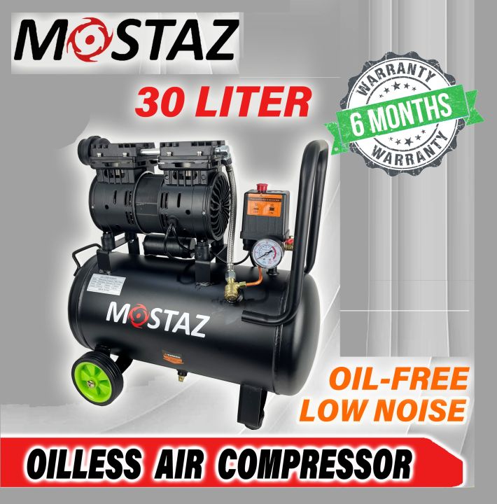 Mostaz MSAC30 OL 1 0HP 750W 30L Low Noise Oil Free Air Compressor