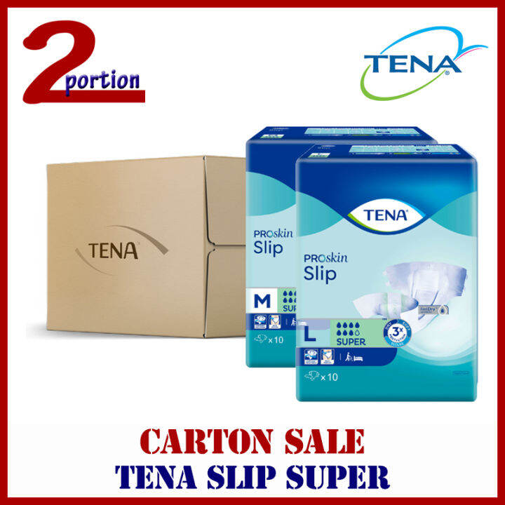 Carton Tena Livdry Trusty Slip Super Plus Adult Diapers Packs