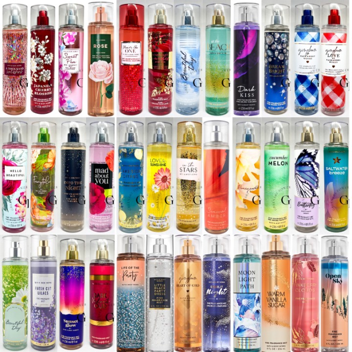 BBW 1 MIST bath body works fragrance mist สเปรยนำหอมฉดตว 236 ml