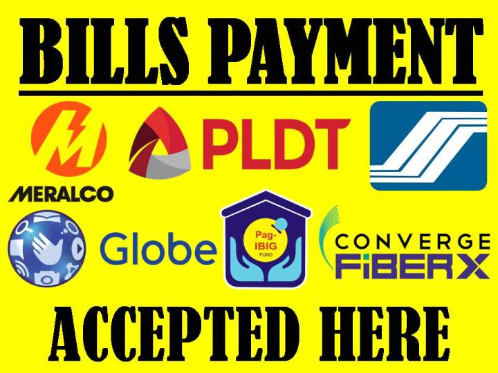 BILLS PAYMENT WATERPROOF LAMINATED SIGNAGE Lazada PH