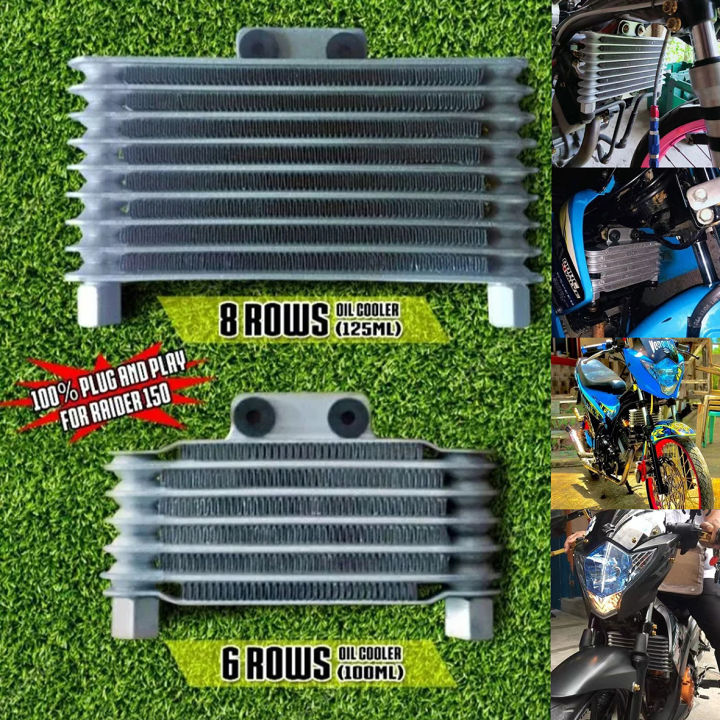 Raider Motorcycle Engine Oil Cooler Row Row Radiator For Dirt