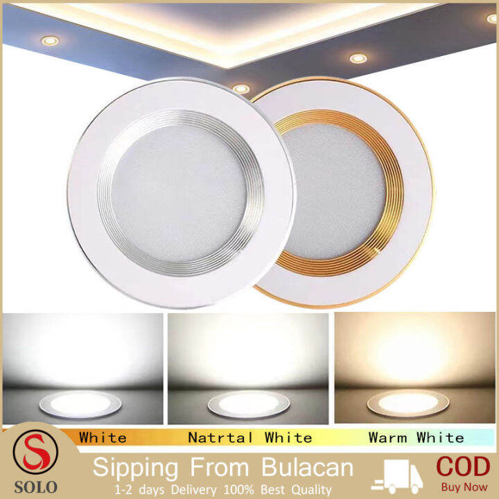 Solo Tricolor Spot Light Led Ceiling Light Down Light Recessed Pin