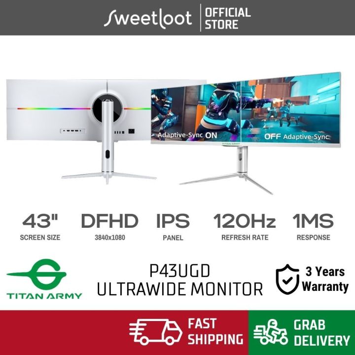 Titan Army P43UGD 43 Ultrawide 120HZ 1MS DFHD IPS Flat Gaming Monitor