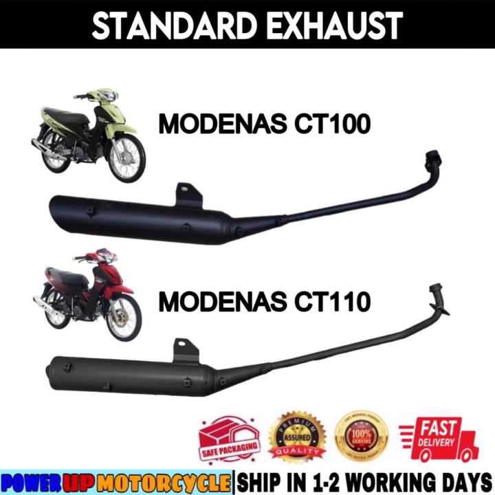 MODENAS CT100 CT110 STANDARD MUFFLER EXHAUST STD EKZOS PIPE Lazada