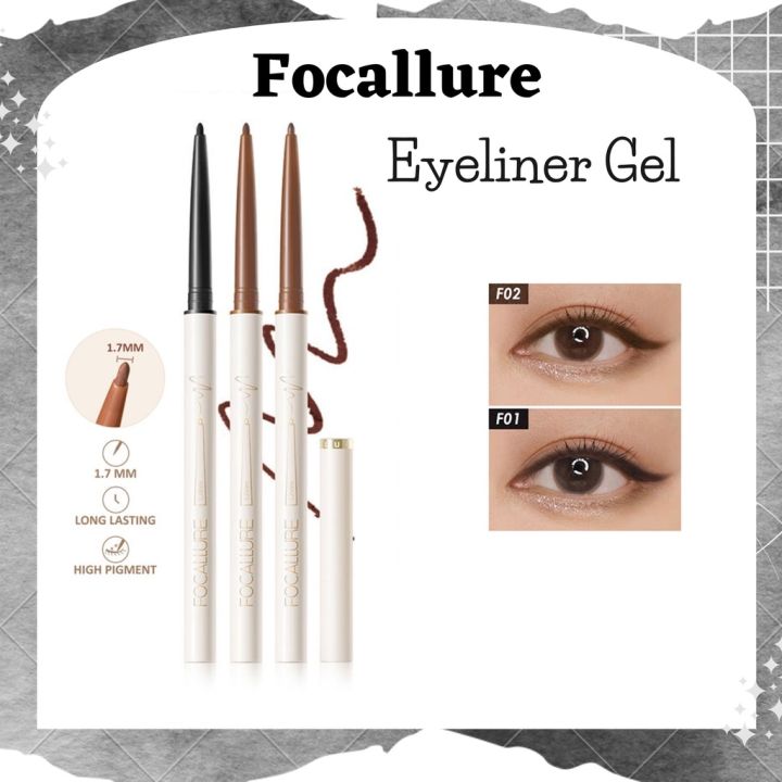 Focallure Eyeliner Gel Pencil Waterproof Perfectly Defined Gel