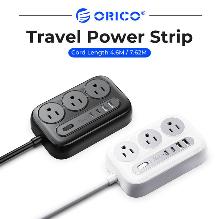 ORICO Power Strip With 4 6m 7 62m Extension Cord 6AC 4USB Interface For