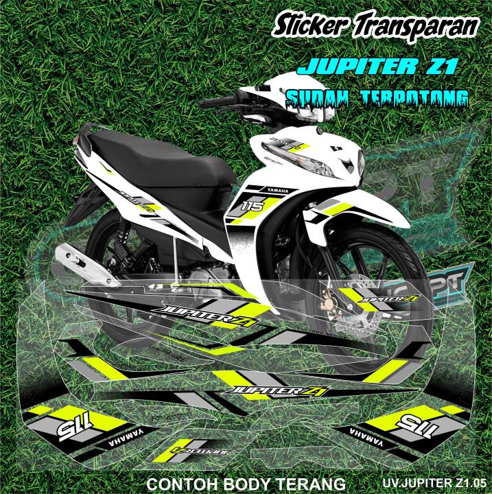 Jupiter Z Stiker Striping Transparan Premium Motor Keren Lis Variasi