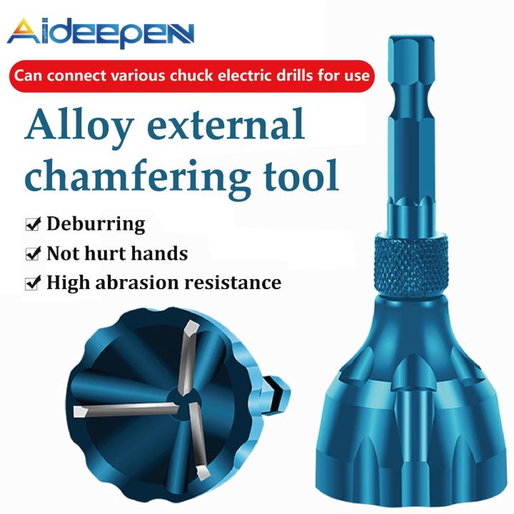 Aideepen Deburring External Chamfer Tool Stainless Steel Metal Drilling