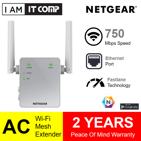 Netgear Ac Ex Wifi Range Extender Essentials Edition Ex