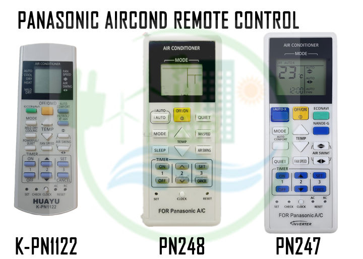 Panasonic Air Cond Remote Control K Pn Universal Pn New Model